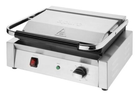 Apuro CU602-A Bistro Large Ribbed Contact Grill