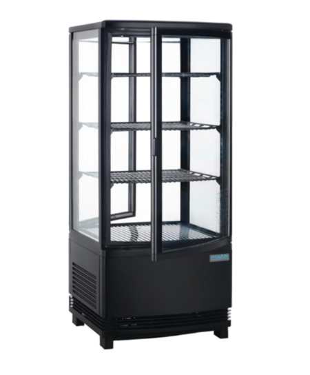 Polar DP288-A C-Series Curved Door Display Black 86L