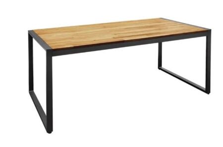 Bolero DS157 1800mm Acacia Wood & Steel Table