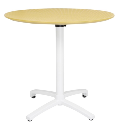 Bolero FT622 Folding PP Table 800mm – Mustard Yellow