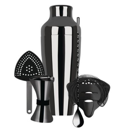 Zanzi FY960 Cocktail Set 5 Piece Gunmetal