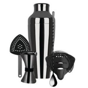 Zanzi FY960 Cocktail Set 5 Piece Gunmetal
