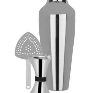 Zanzi FZ737 Cocktail Set 3pc Stainless Steel