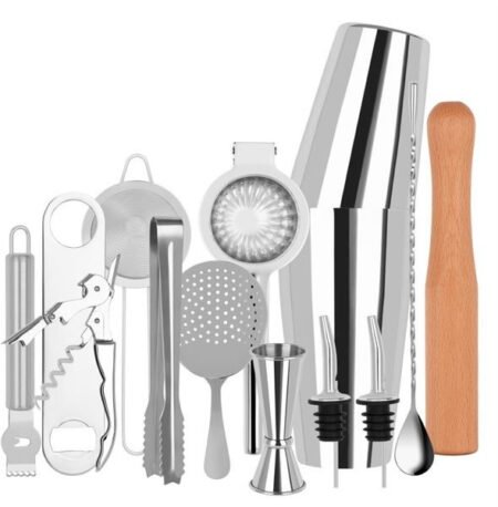 Zanzi FZ765 14pc Stainless Cocktail Set with Bag
