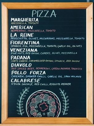 Olympia GH879 Wall-Mounted Chalkboard 450 x 600mm
