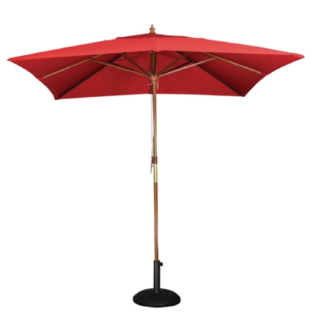 Bolero GL306 Square Umbrella 2.5m Diameter Red