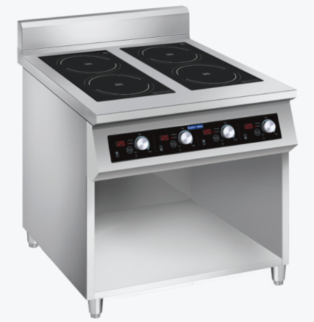 Electmax 700 Induction 4-Burner Cooker with Splashback
