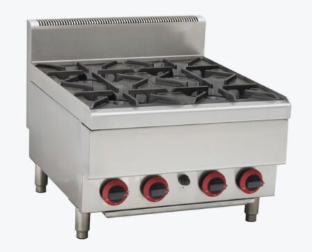 GASMAX JUS-TR-4BLPG LPG 4 Burner Cooktop with Splashback