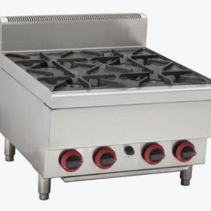 GASMAX JUS-TR-4BLPG LPG 4 Burner Cooktop with Splashback
