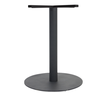 EzFurn KBTDADI45BK70 Base Table Danube Disc 450mm Black H700