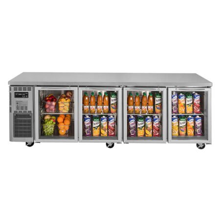 Turbo Air KGR24-4-N – 4 Glass Door Undercounter Fridge
