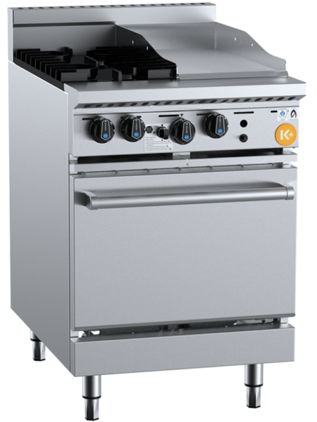 B+s Kov‑sb2‑grp3 Kseries Oven with 2 Burners and Grill Plate