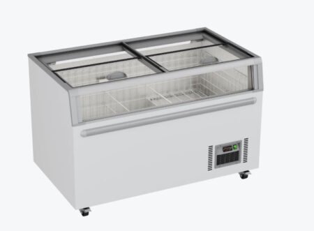 Thermaster Island Freezer ZCD-L145G Glass Sliding