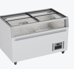Thermaster Island Freezer ZCD-L145G Glass Sliding