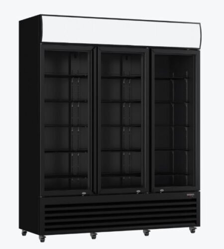 Thermaster LG-1203BP Three Glass Door Upright Drink Fridge