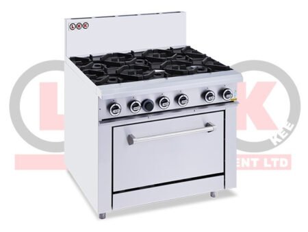 LKK LKKOB6D+O 6 Open Burner Cooktop + Static Oven