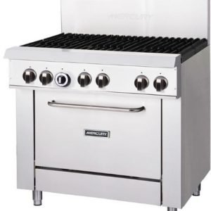 Mercury M36S-6F Gas 6 Burner Cooktop w/ Oven
