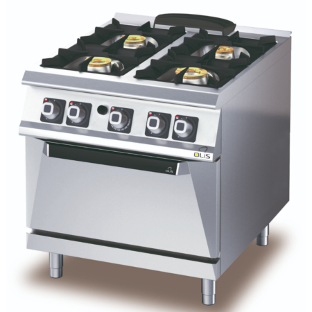 Olis D74/10 CGG 4 Burner Gas Range Static Gas Oven 3PA-6378-D74/10CGG