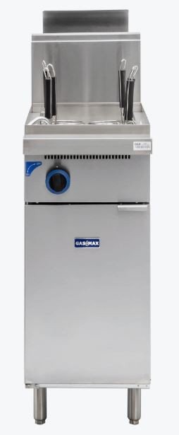 Gasmax PC150-6 V Pan Natural Gas 6 Baskets Noodle Cooker