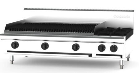 Goldstein PFB36Q2-X Cooktop 2 open burners & 914mm chargrill