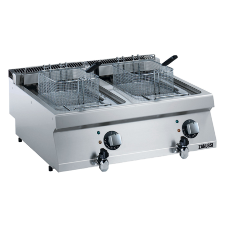 Zanussi 372080 EVO700 – 2 Wells Electric Benchtop Fryer 12L