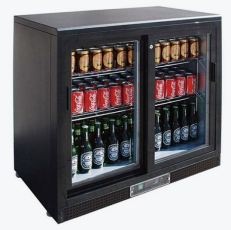 Thermaster Double Sliding Door Drink Fridge/Cooler – SC248SD