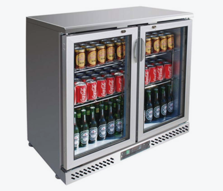 Thermaster Two Door Stainless Steel Bar Cooler – SC248SG