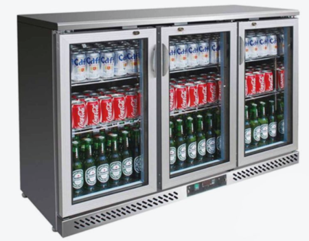 Thermaster Three Door Stainless Steel Bar Fridge/Cooler – SC316SG