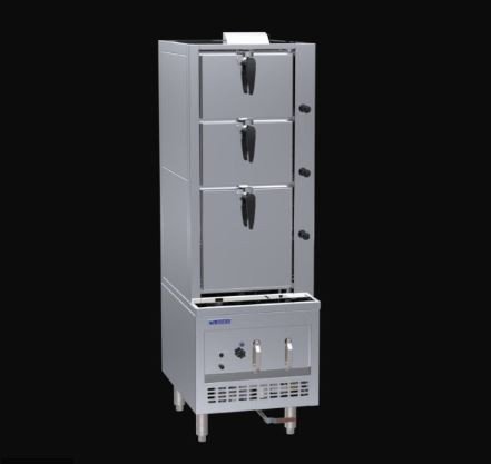 LUUS SCM-60 Steam Cabinet – 600 Wide 3 Deck