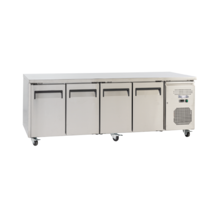 Exquisite SSC550H Four Solid Doors Underbench Storage Refrigerator Slimline