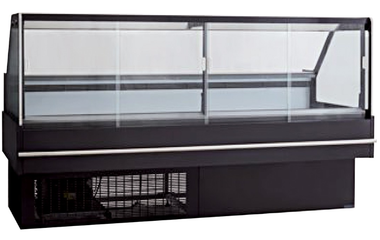 DD2000SH 240Ltr Square front glass hot deli display 1875mm W