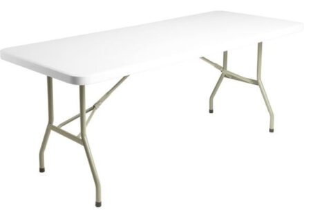 Bolero UU579 Rectangular Folding Table 6ft White