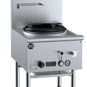 B+S Black Series UFWWD-1 Gas Single Hole Waterless Wok Table