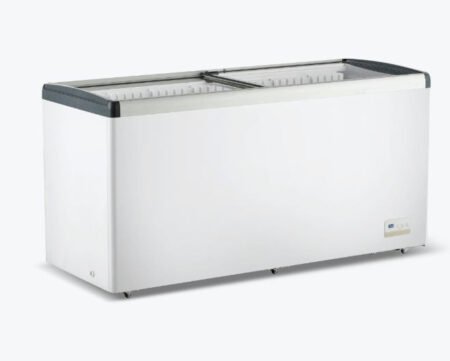 Thermaster 516L Chest Freezer with Flat Glass Sliding Lid