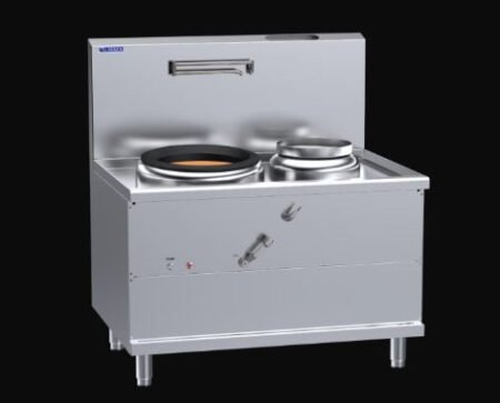 LUUS WV-1A1P Fo San Wok – 1 Air-Blast Burner & 1 Side Pot