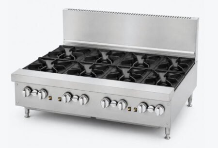 BRENNER Forge 800 Series Gas Bench Top Cooking Range NG with 8 burners – BREG8R-1200N
