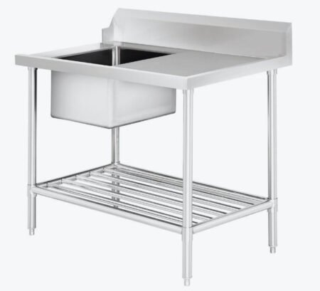 Left Inlet Single Sink Dishwasher Bench SSBD7-1200L/A