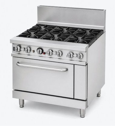 BRENNER Forge 800 Series 6 burners Gas Range with one Fan Forced Oven NG – BREG8RO-900N