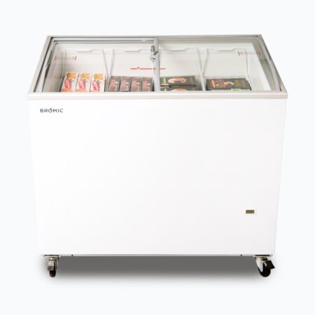 Bromic CF0300ATCG Display Chest Freezer 264L Curved Glass