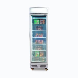 Bromic UF0374LS-NR – Upright Display Freezer – 300L – 1 Door – Flat Glass – Lightbox