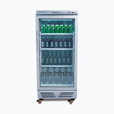 Bromic GM0220-NR 215L Display Fridge, 1 Door, Flat Glass