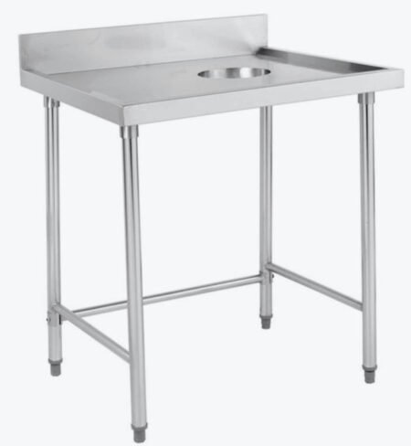 Modular SS Bench with Splashback Right Side SWCB-7-1200R