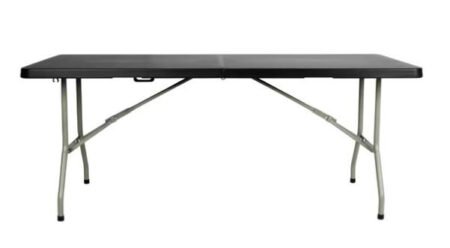 Bolero HZ169 Rectangular Centre Folding Table 6ft Black