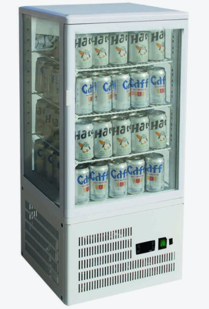Thermaster 4-Sided Countertop Beverage Display TCBD78W
