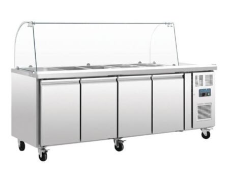 Polar CT395-A U-Series Four Door Refrigerated Saladette Ctr