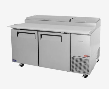 Turbo Air CTPR-67SD 2 Doors Solid Pizza Prep Fridge