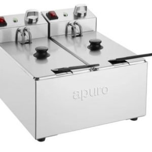 Apuro CU615-A Twin Tank Fryer – 2x3Ltr – 2x2kW