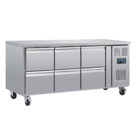 Polar DA548-A U-Series Six Drawer Gastronorm Counter Fridge