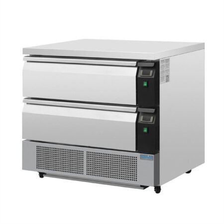 Polar DA996-A U-Series 2 Drawer Counter Fridge Freezer 4xGN