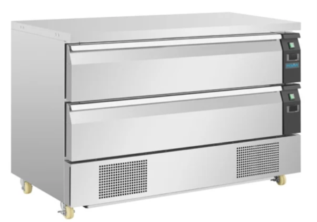Polar DA997-A U-Series Double Drawer Counter Fridge Freezer